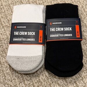 Crew Socks - Black and Gray
